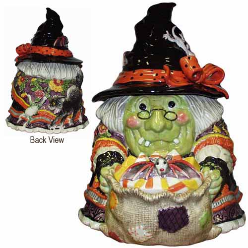 gypsy witch cookie jar by fitz floyd